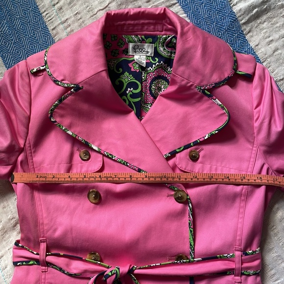 🌸pink Lilly Pulitzer trench coat 🧥 - Picture 10 of 12